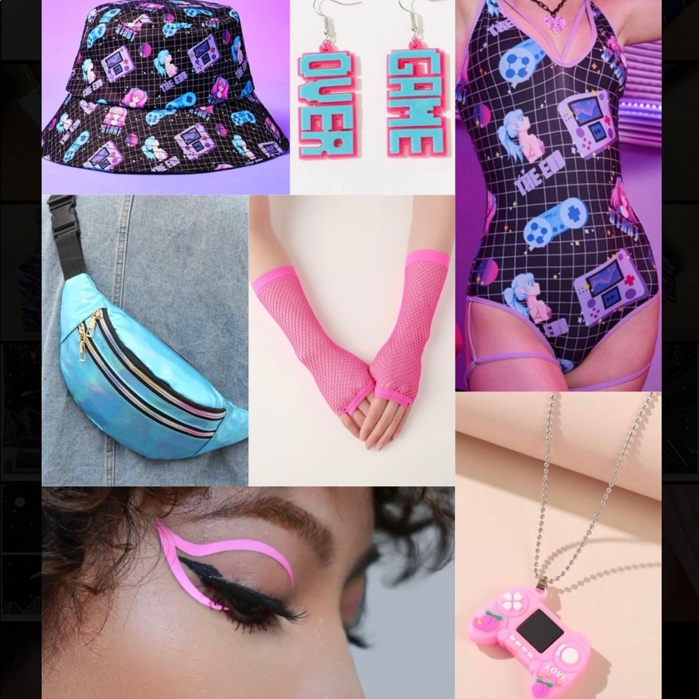 Gameboy Girl Full Festival Outfit